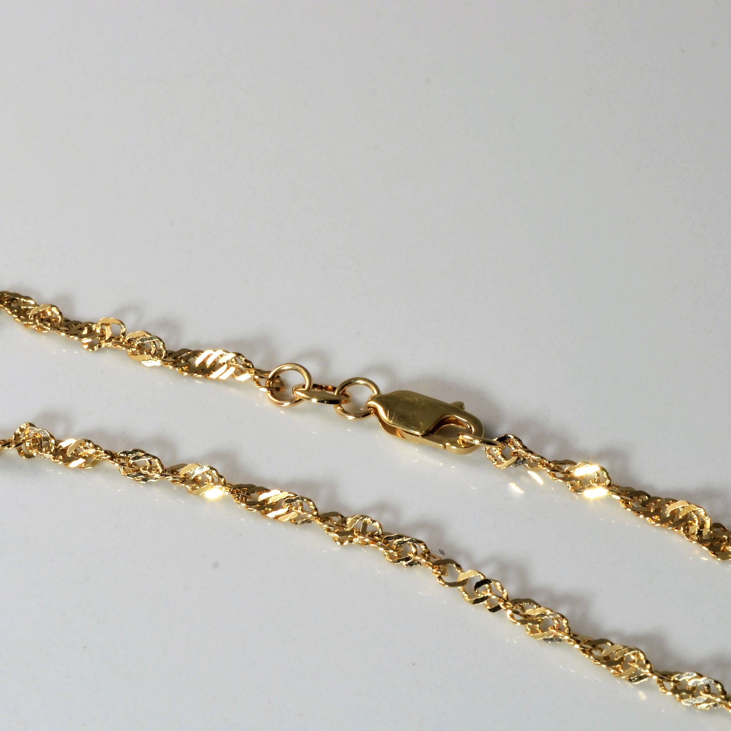 10K Yellow Gold Singapore Chain Necklace for Women - 30 Inch Long Dainty Cable Link Chain - Perfect for Layering, Gifts, and Everyday Wear