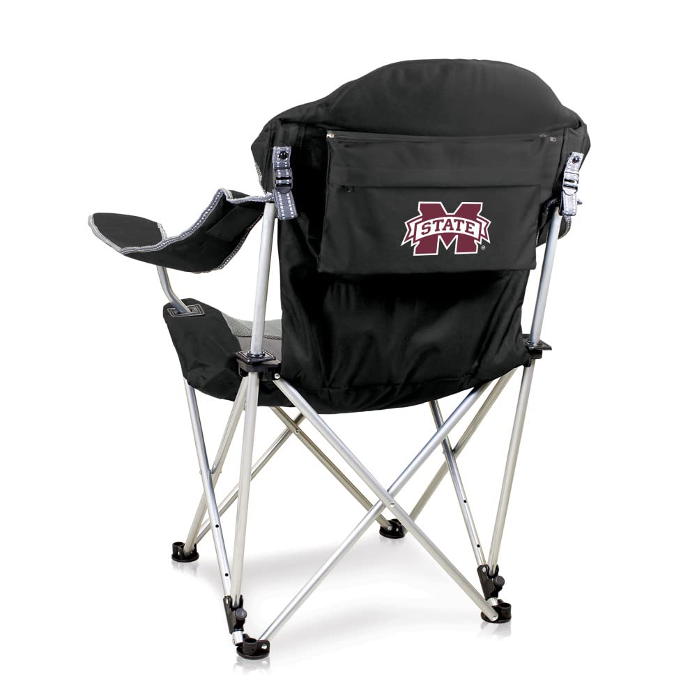 PICNIC TIME NCAA Arkansas Razorbacks Reclining Camping Chair - Portable Folding Beach Chair for Adults with Carry Bag - Perfect for Tailgating, Camping, Beach & Outdoor Events