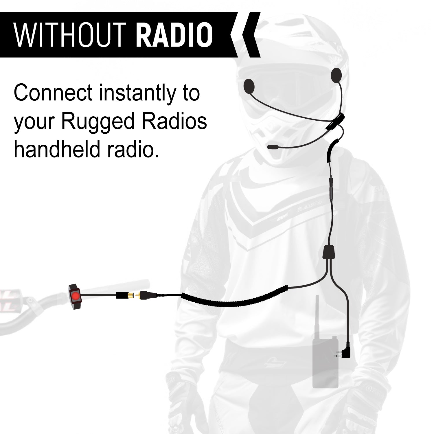 CONNECT BT2 Bluetooth Motorcycle Headset Kit with FM Radio - Wireless Intercom for Riders, Hands-Free Calling & Music Streaming on the Go