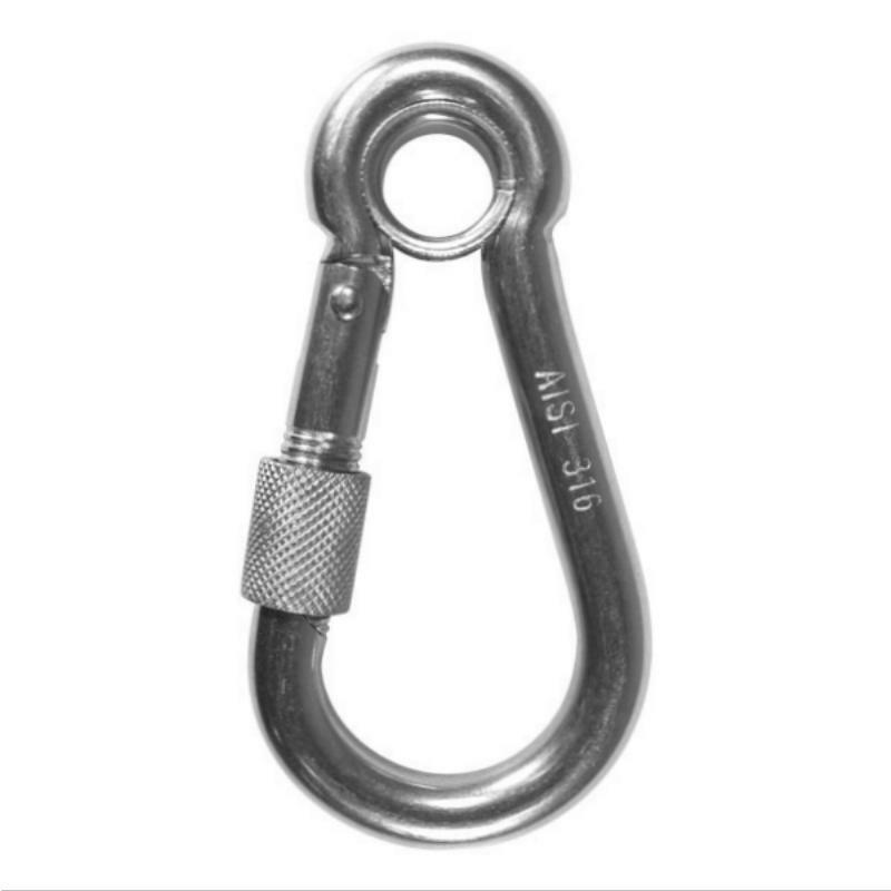 BLA Carbine Hooks - Heavy Duty Stainless Steel Carabiner Hooks for Outdoor, Camping, Hiking & Home Organization - Durable Metal Hanging Hooks for Keys, Tools, Gear & Accessories