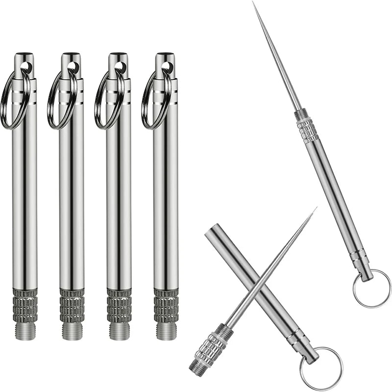 Premium Titanium Toothpicks – Ultra Durable, Rustproof & Waterproof for Travel, Camping, and Everyday Carry (EDC)