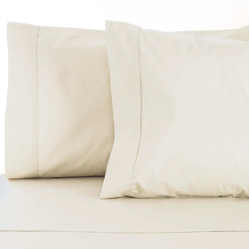 Premium 530 Thread Count 100% Egyptian Cotton Pillowcase Set of 2 - Ultra Soft & Breathable Bedding for Luxury Hotels & Home Use