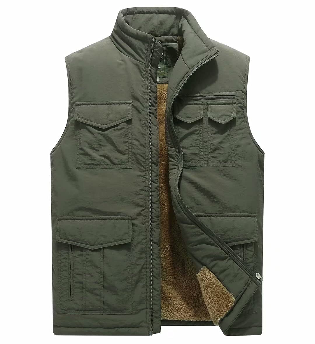 MSMSSE Men's Winter Warm Fleece Vest - Lightweight Sleeveless Jacket for Outdoor Activities, Hiking & Casual Wear