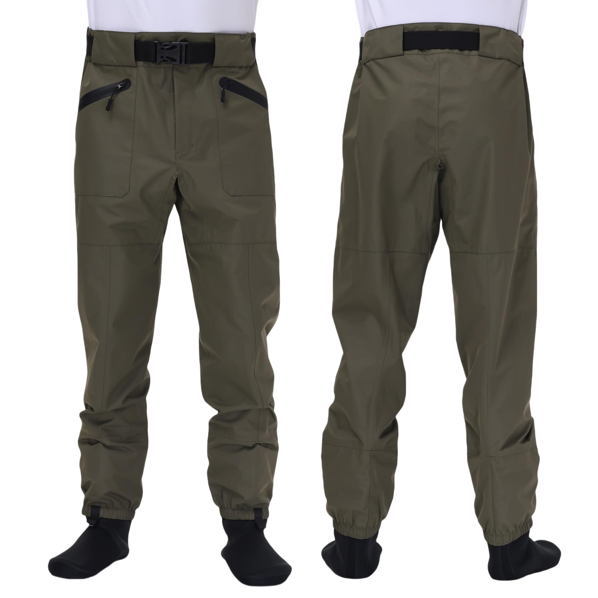 **Men's & Women's Fishing Waders – Neoprene Stocking Foot Wading Pants with Pockets – Ideal for Fly Fishing, Trout Fishing & Outdoor Water Activities**