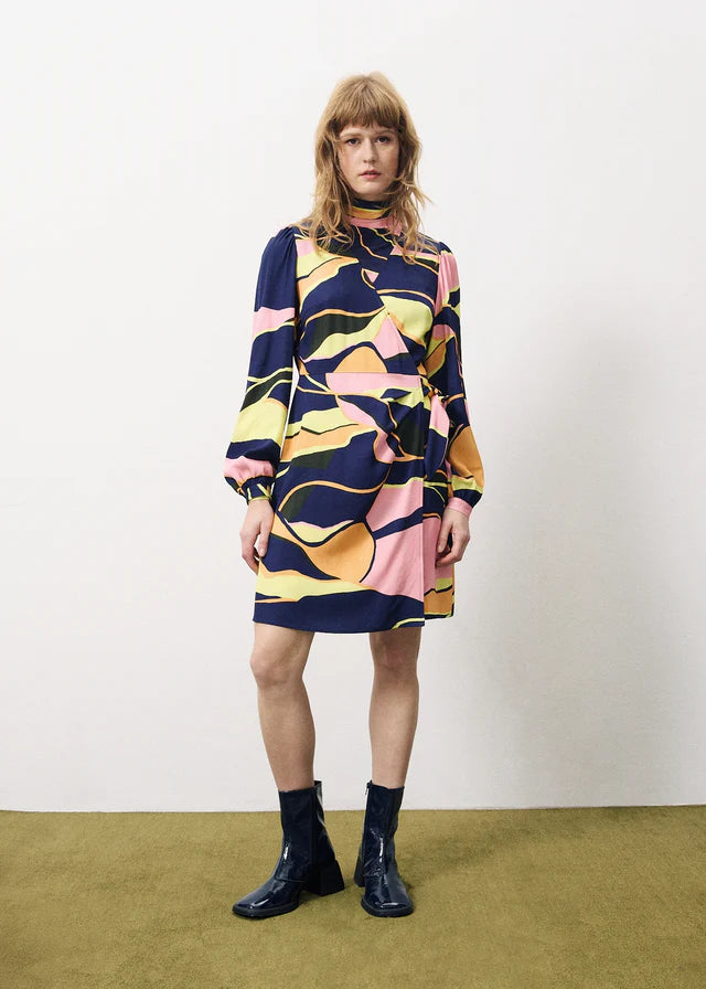 Stylish Abelinia Wrap Dress in Multicolor - Perfect for Casual Outings, Parties & Beach Vacations