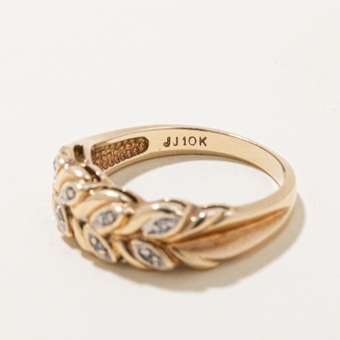 0.02ctw Diamond Vine Ring - Size 6.25 - Elegant Floral Wedding Band for Women - Perfect for Engagement, Anniversary & Special Occasions