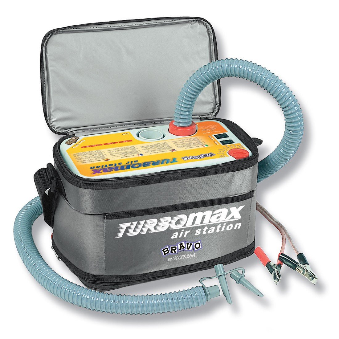 Turbo Max 12V Electric Air Pump - High Power Portable Tire Inflator for Cars, Bikes & Sports Equipment | Perfect for Road Trips, Camping & Emergency Use