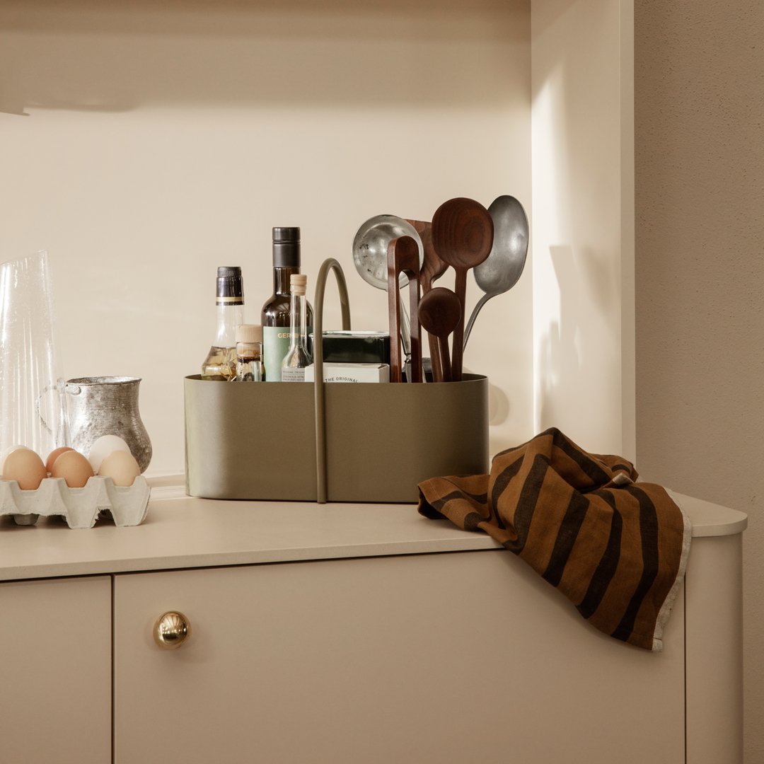 Ferm Living Grib Toolbox - Stylish and Functional Storage Box for Home & Office Organization - Perfect for Desk, Shelf, or Closet Storage