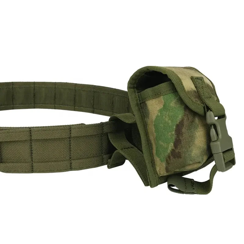 8-in-1 Tactical Waist Pack - Molle-Compatible Military Belt Bag with Utility Pouches for Outdoor Hiking, Hunting & Airsoft Adventures