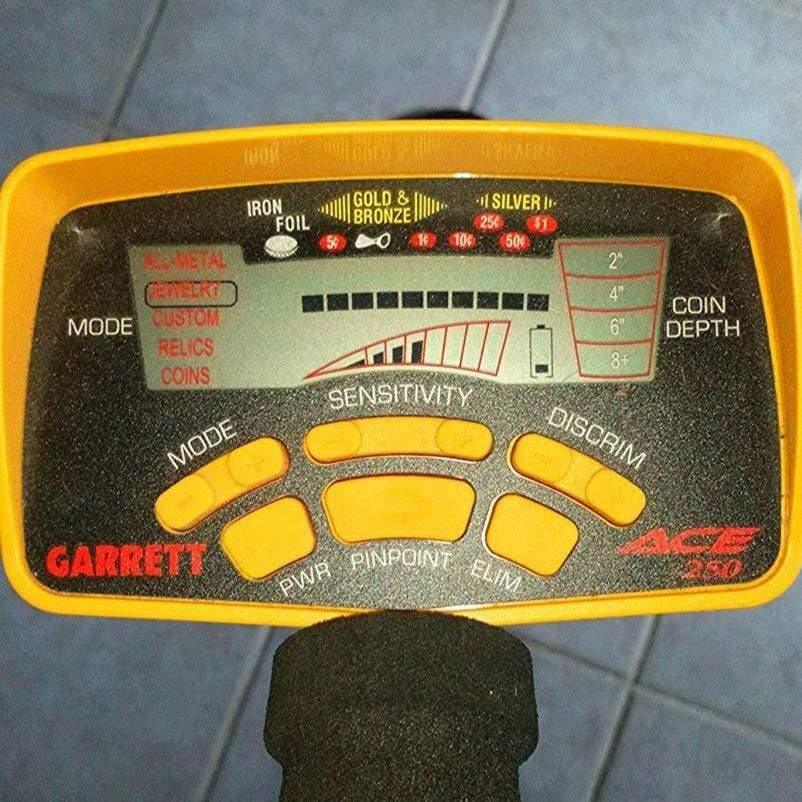 Garrett ACE 250 Metal Detector - Professional Waterproof Metal Detector for Adults & Kids with LCD Display & Headphones - Perfect for Treasure Hunting, Beach, Park & Coin Shooting Adventures