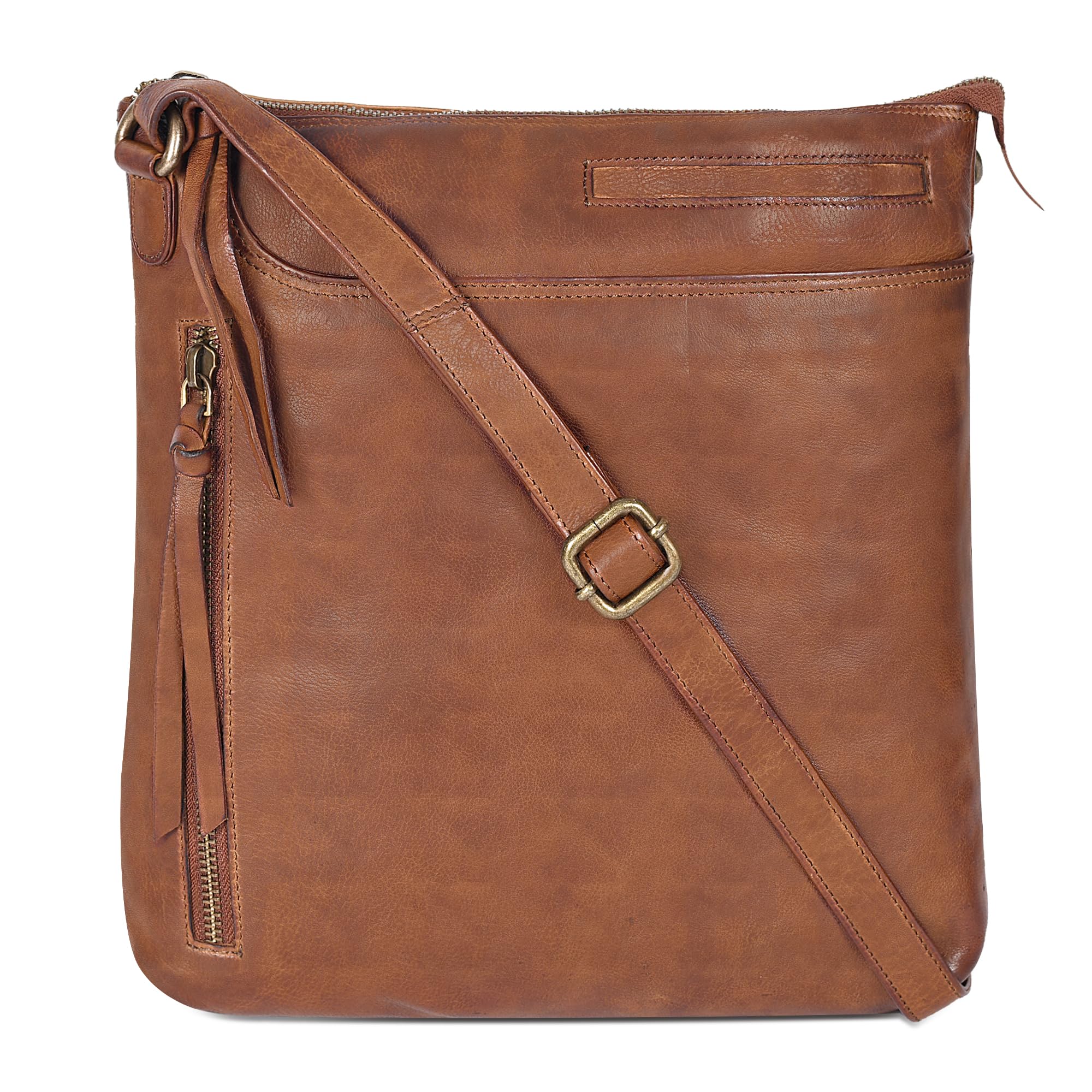 Stylish Leather Crossbody Bags for Women - Fashionable Ladies Sling Handbags - Medium Size Shoulder Purse - Perfect for Work, Travel & Everyday Use