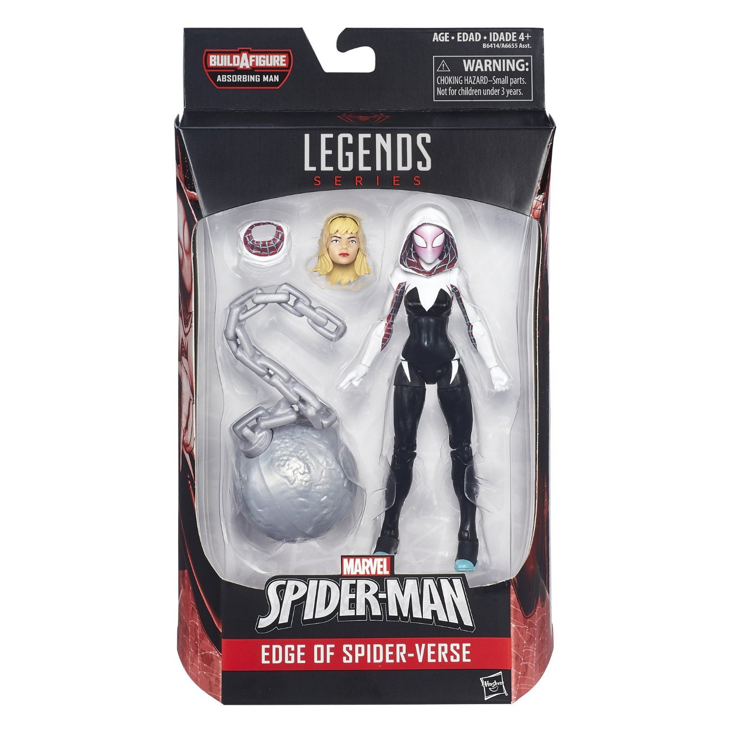 Marvel Legends Series Edge of Spider-Verse Spider-Gwen Action Figure - Collectible Superhero Toy for Marvel Fans | Perfect for Display, Cosplay, and Gift Giving