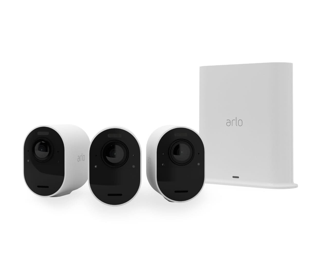 Arlo Ultra 2 Security Camera System - 3 Pack (VMS5340-200EUS) | 4K HDR Video, Wireless Outdoor/Indoor Use for Home & Business Surveillance