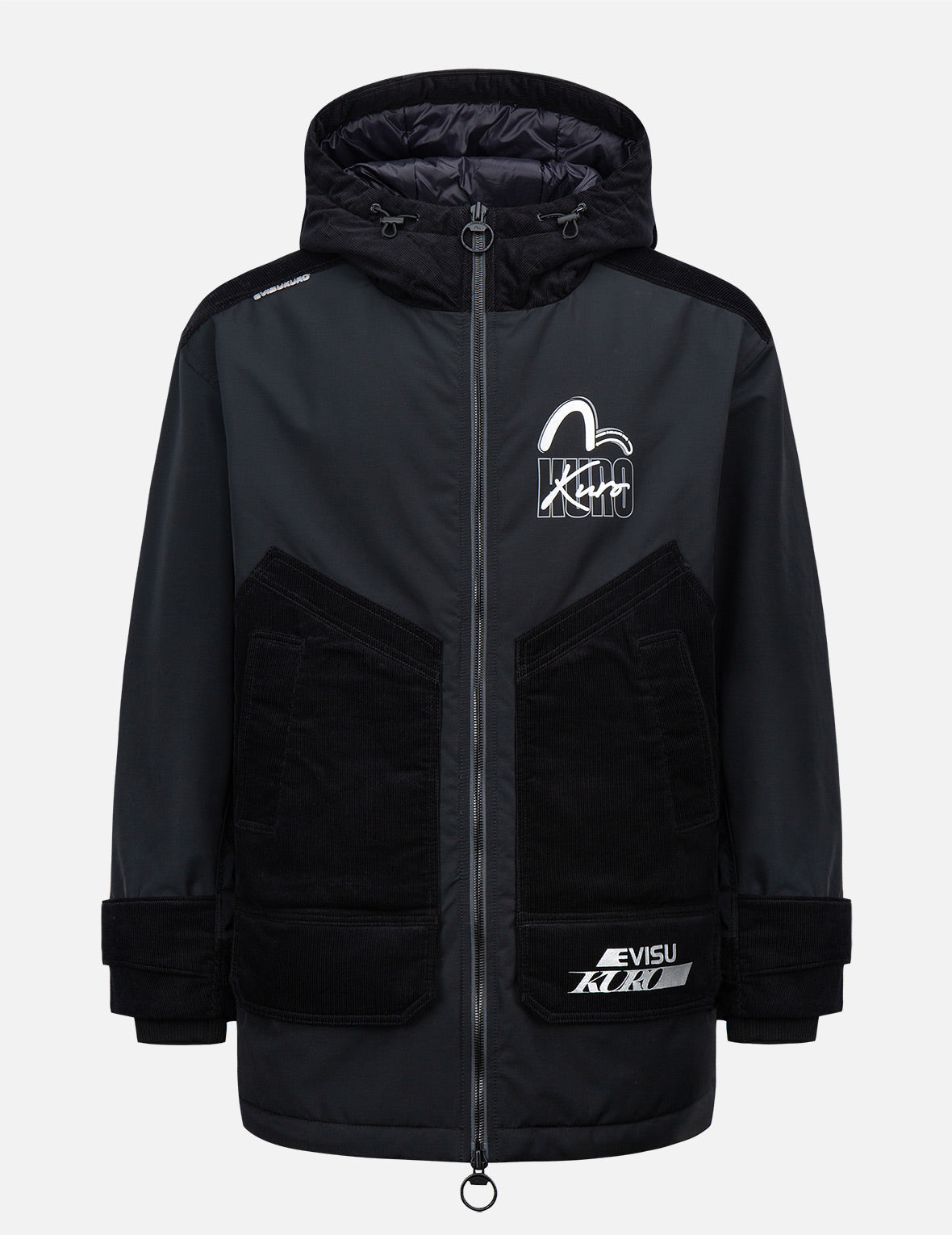 Stylish Mixed Fabric Padded Parka Jacket for Men & Women - Waterproof Winter Coat with Warm Insulation - Perfect for Snowboarding, Skiing & Cold Weather Outdoor Activities