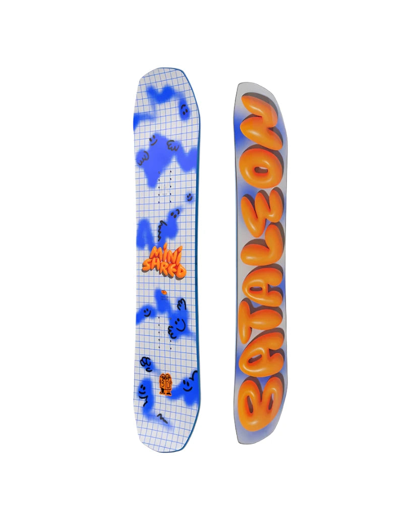 Bataleon 2025 Junior's Minishred Snowboard for Kids - Perfect for Young Riders & Beginners on Powder, Park & All-Mountain Terrain