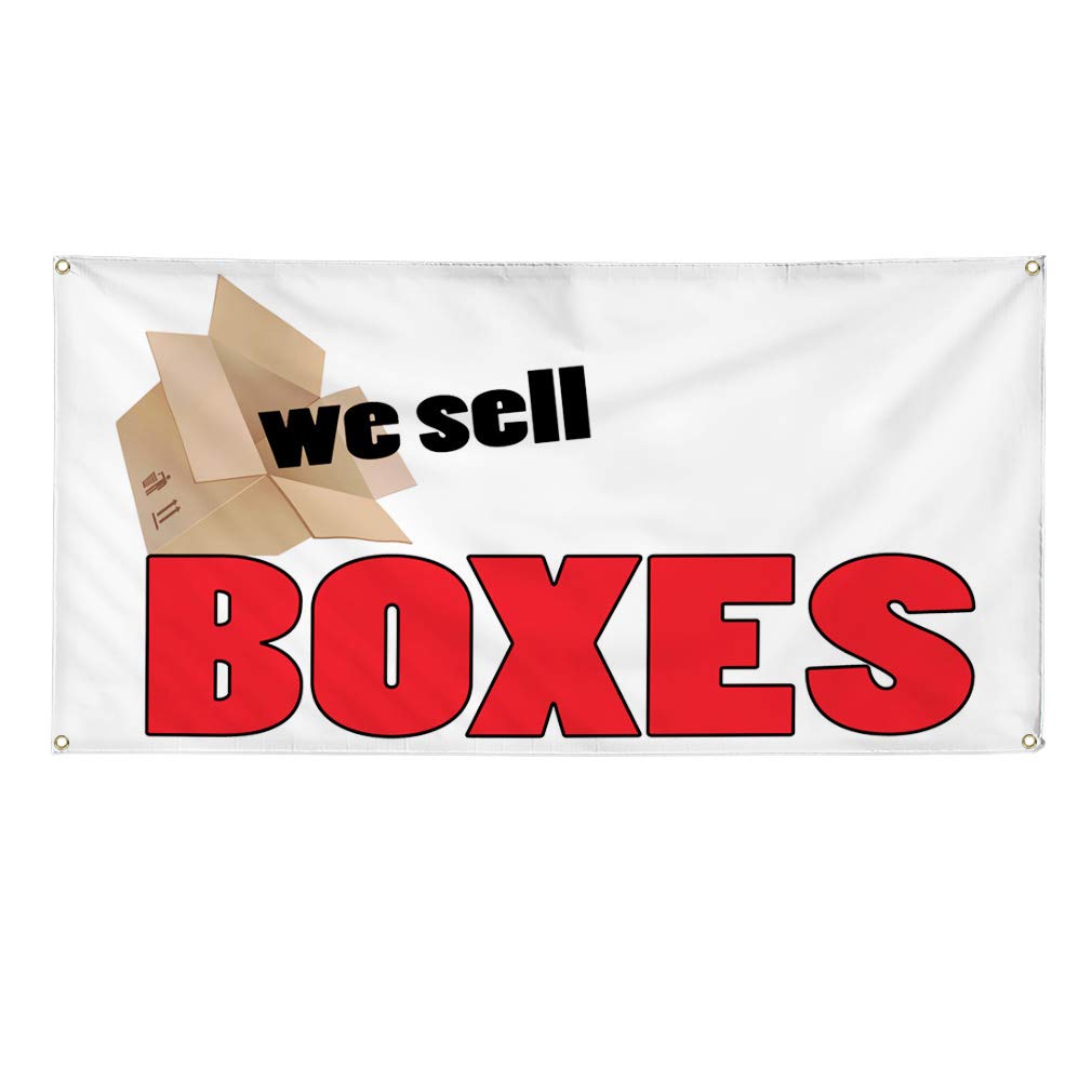 Vinyl Banner - 48x96 Inches, Weatherproof & Durable for Outdoor Use - White with 8 Grommets - Multiple Sizes Available - Perfect for Business Signs, Yard Displays & Industrial Advertising
