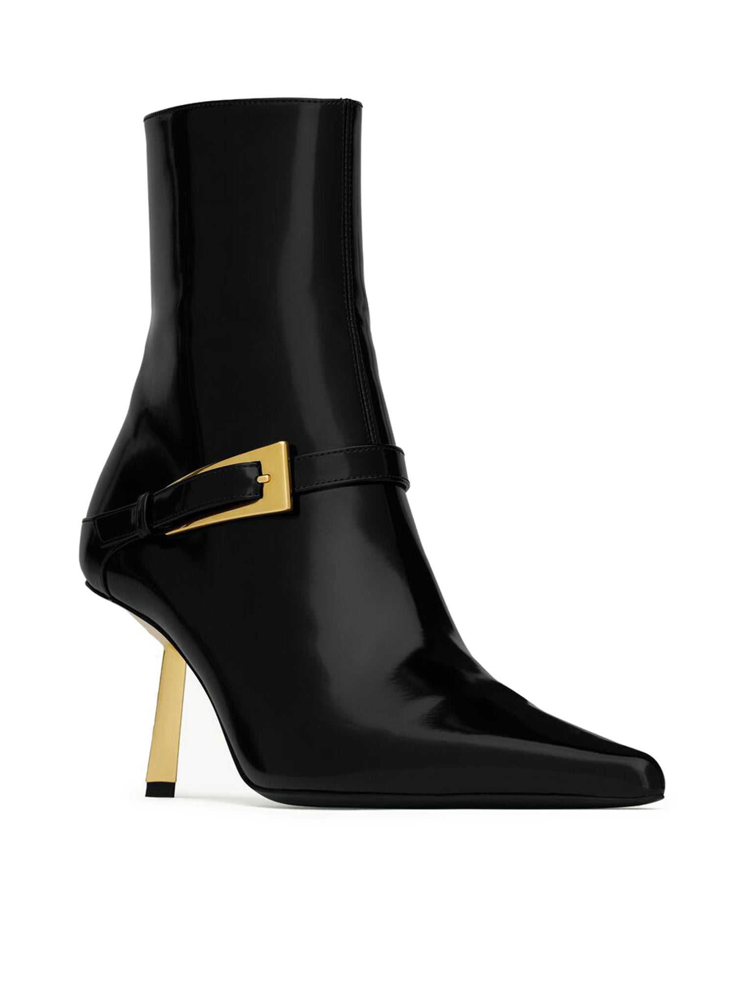LEE Women's Ankle Boots - Genuine Mirrored Leather, Comfortable Low Heel, Fashionable Chelsea Boots for Casual Outings & Office Wear