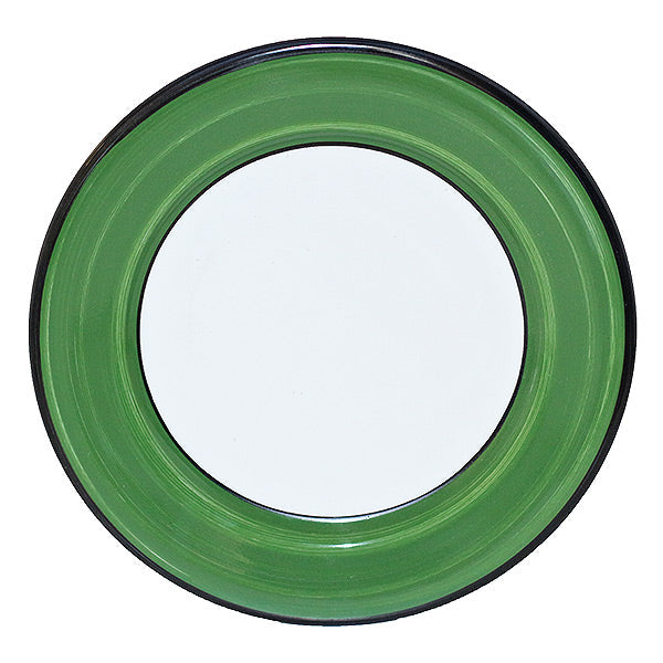 Elegant White & Green Salad Plate with Holiday Spree Pattern - Perfect for Christmas Dinner, Party Serving & Home Decor