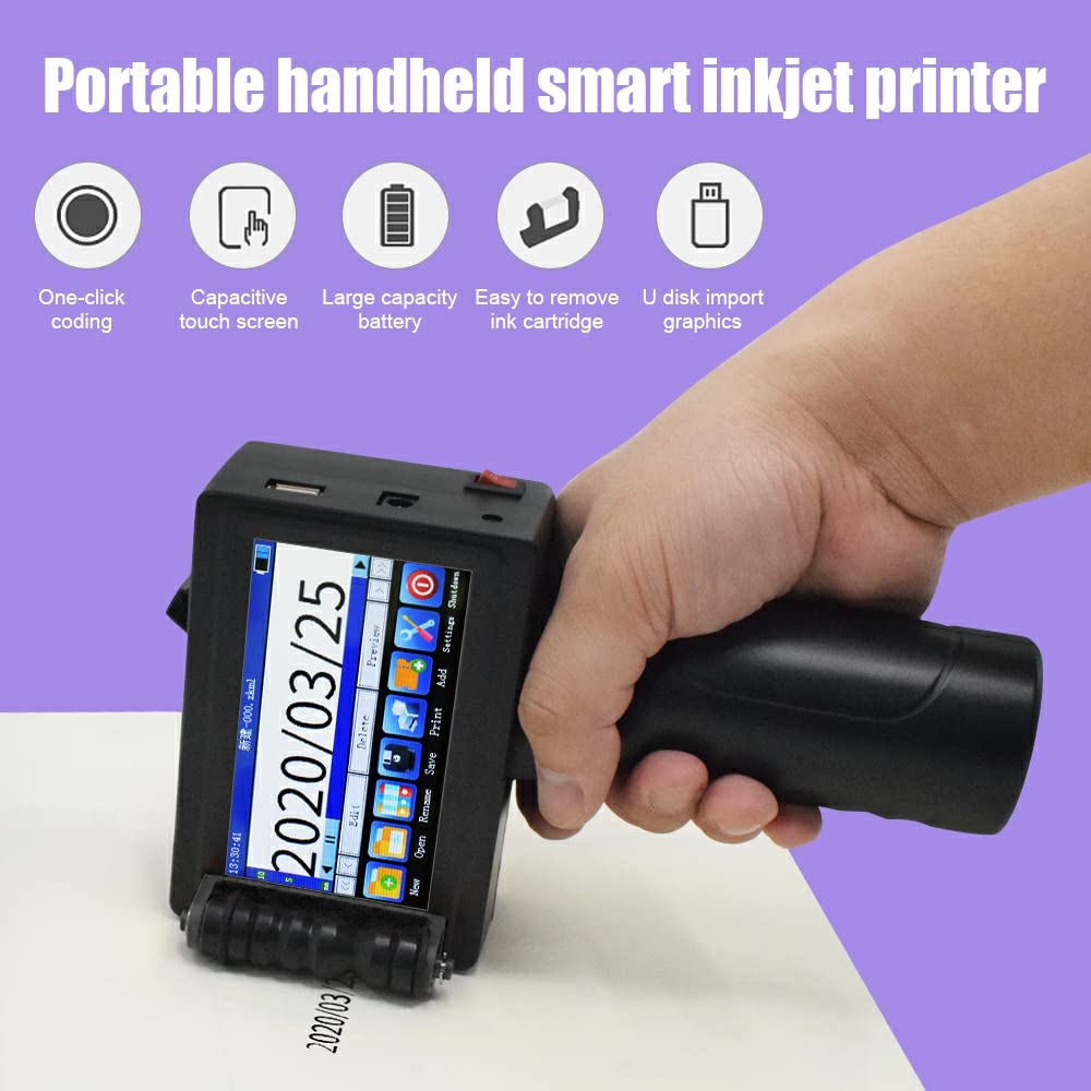 TOAUTO HP-003 Portable Smart Inkjet Printer with 3.7