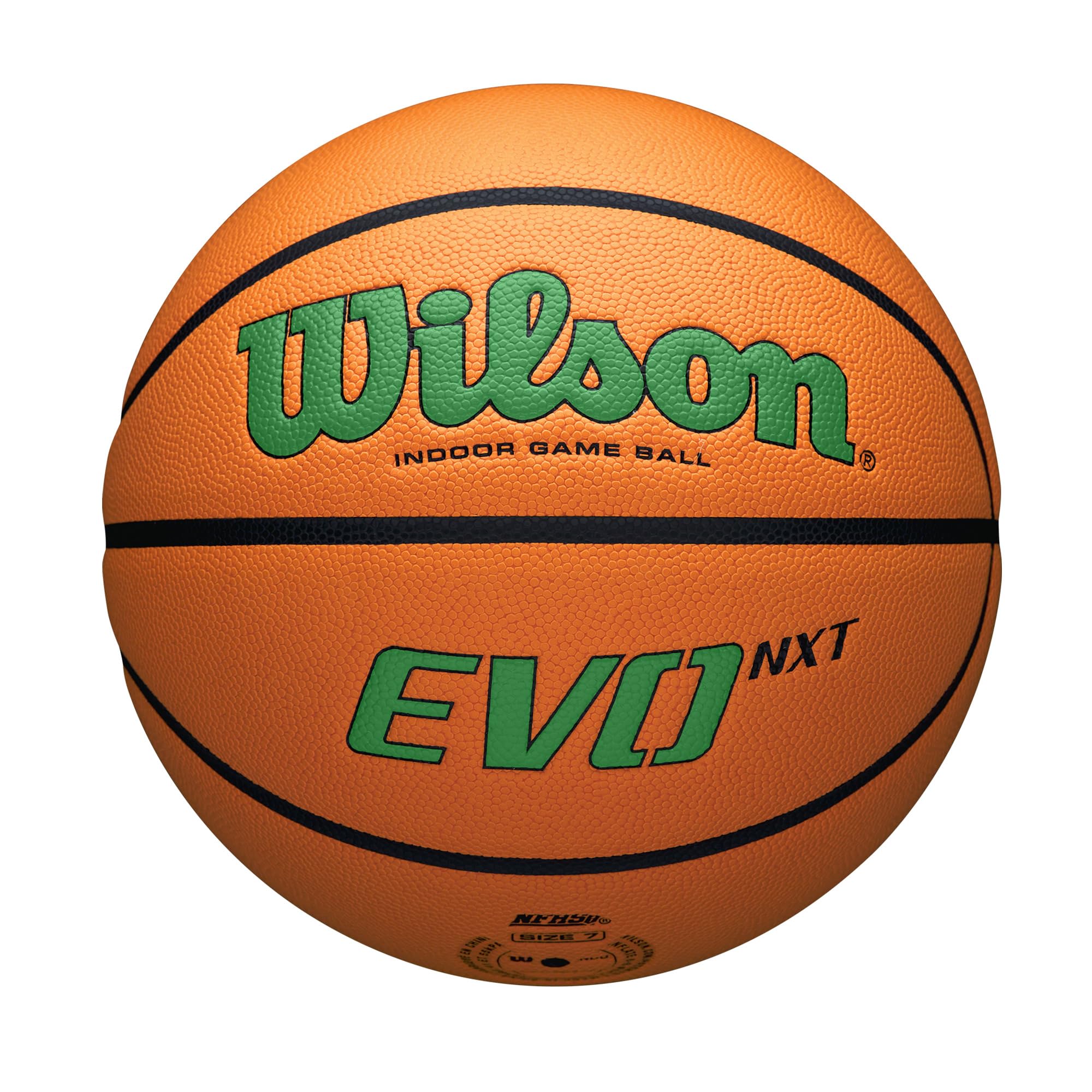 Wilson NCAA Evo NXT Official Indoor Game Basketball - Size 6 & 7 for Men & Women - Premium Performance Basketball for College, High School, and Recreational Play