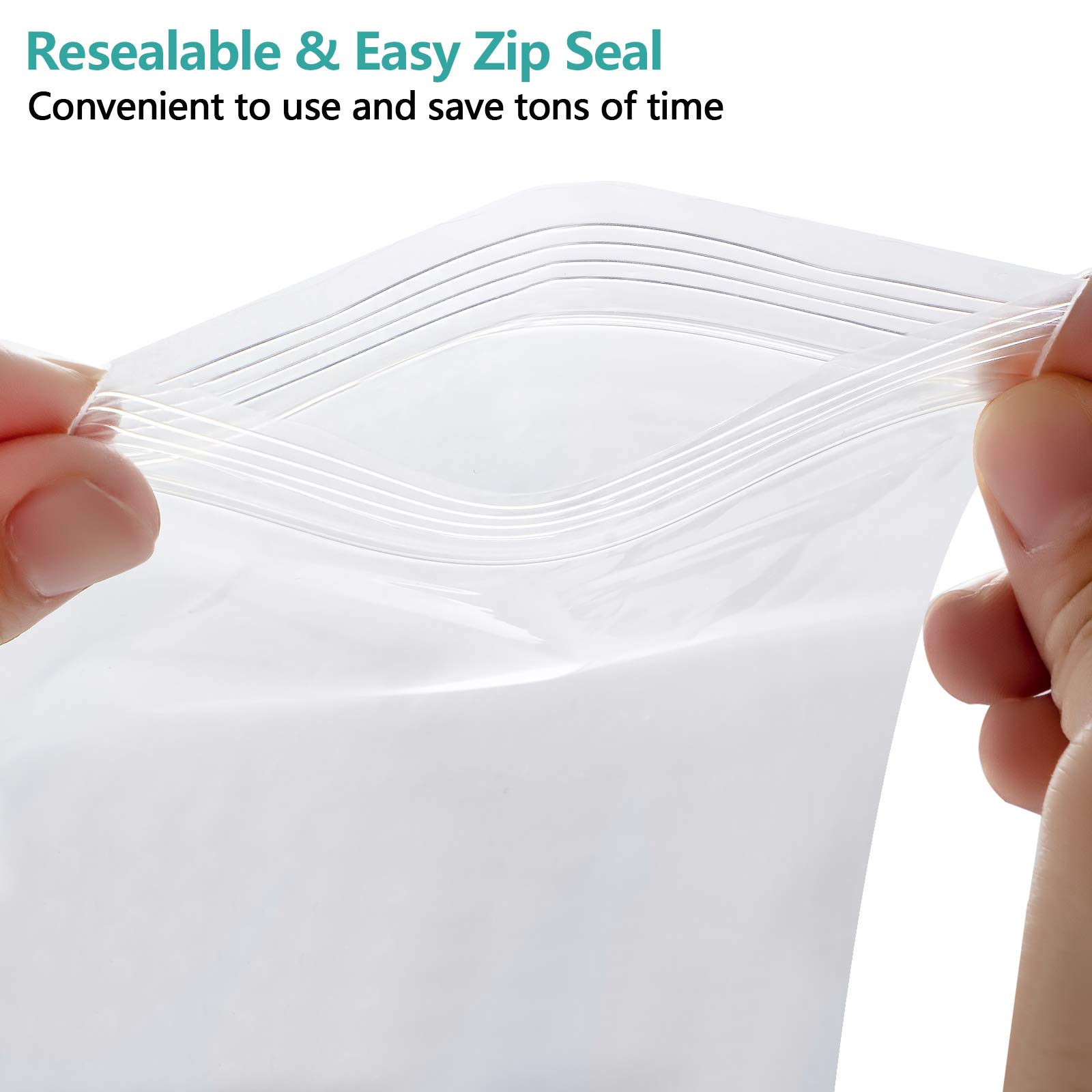 1000 Pcs 2x3 Inch Clear Plastic Reclosable Ziplock Bags - 3.15 Mil Thick Resealable Poly Bags for Jewelry, Beads, Pills & Small Item Storage | Perfect for Crafting, Organizing & Retail Packaging