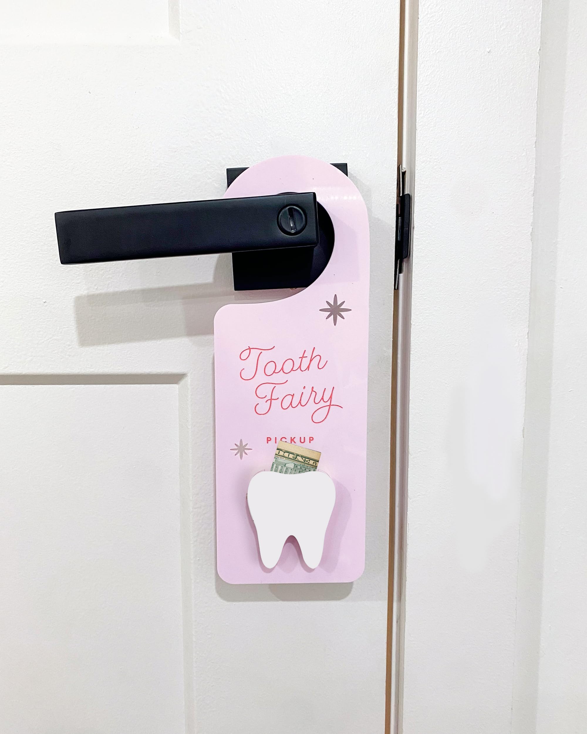 Tooth Fairy Door Hanger with Money Holder - Magical Tooth Collection Box for Kids | Perfect Bedroom Decor & First Tooth Keepsake Gift