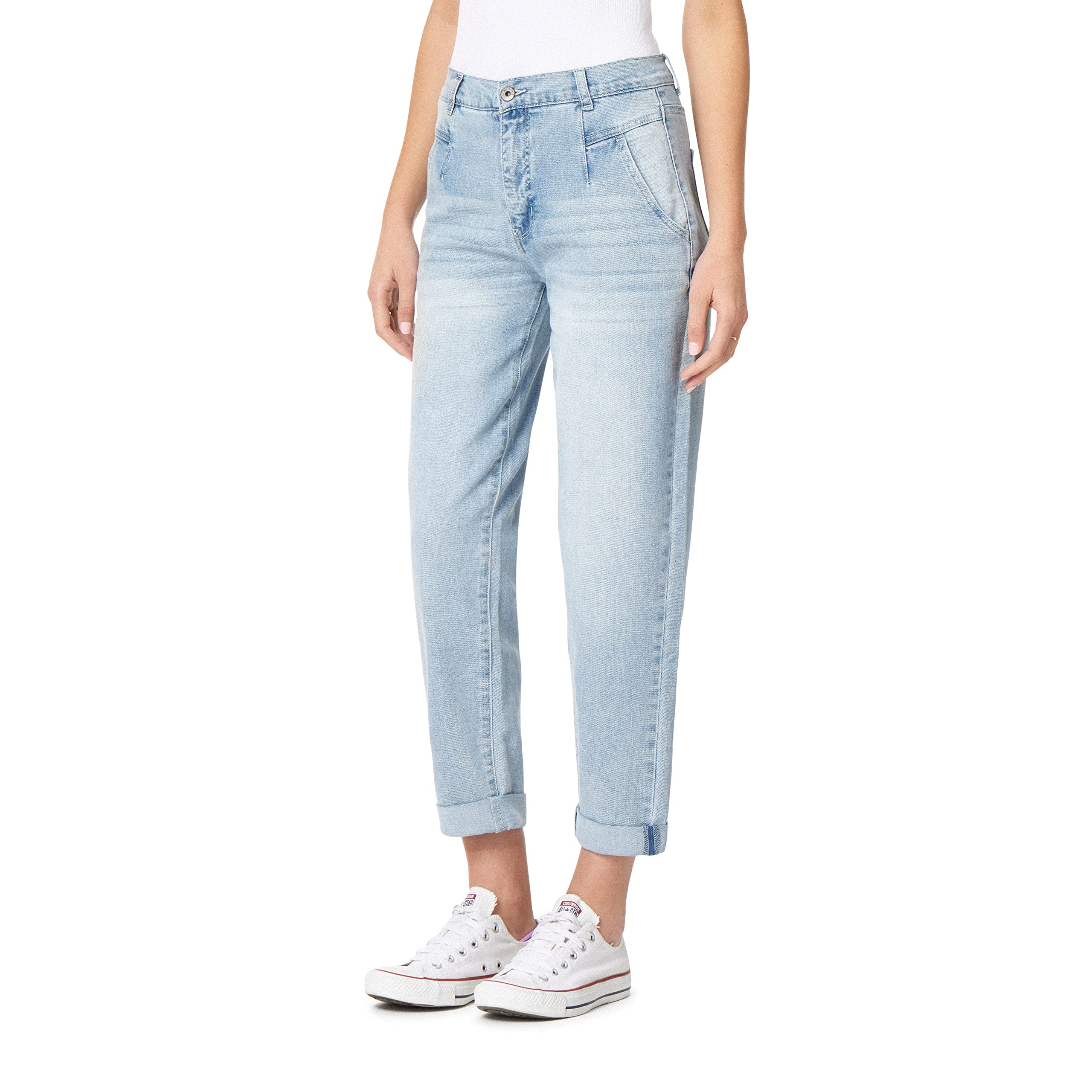 Fearless Curvy High Rise Stretch Jeans for Women - Comfortable Barrel Fit & Insta Stretch Denim - Perfect for Casual Wear, Night Out & Everyday Fashion