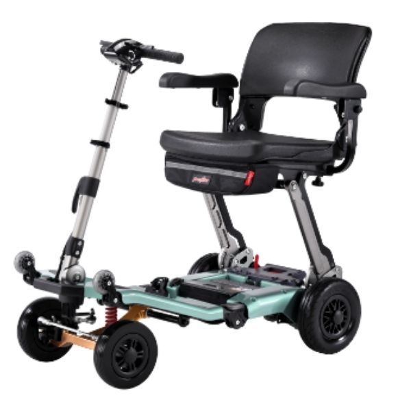 FreeRider USA Luggie Super Plus 4 Mobility Scooter - Lightweight Folding Electric Scooter for Adults & Seniors - Perfect for Travel, Shopping & Outdoor Adventures