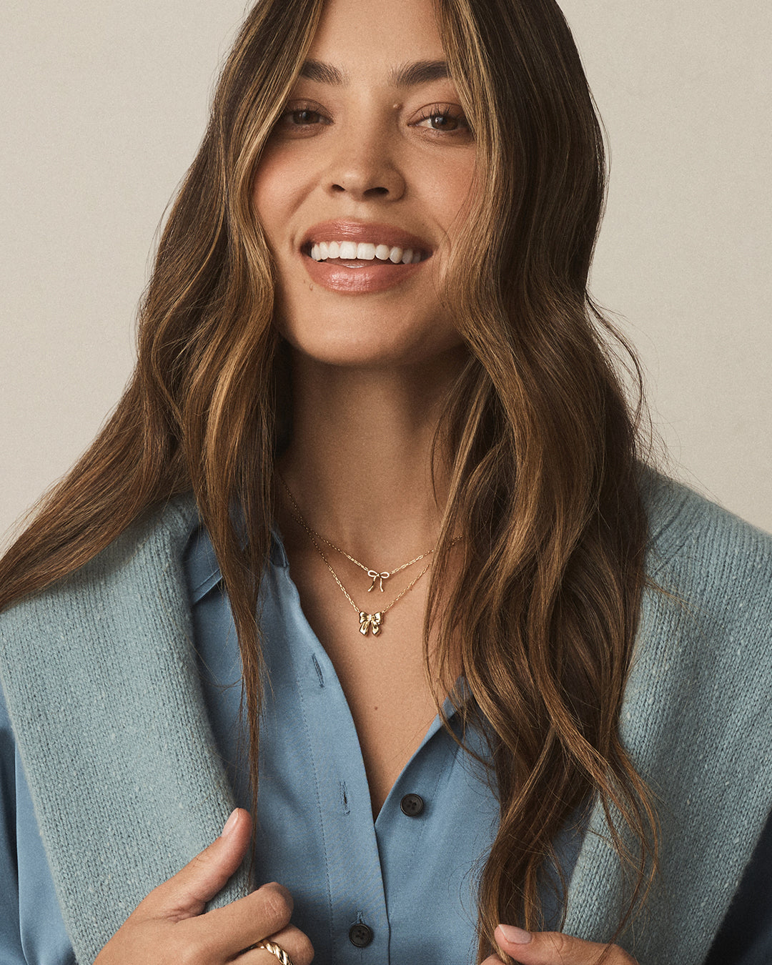 Elegant Bow Necklace for Women - Dainty Gold/Silver Pendant Jewelry Gift for Her - Perfect for Valentine's Day, Anniversary & Special Occasions