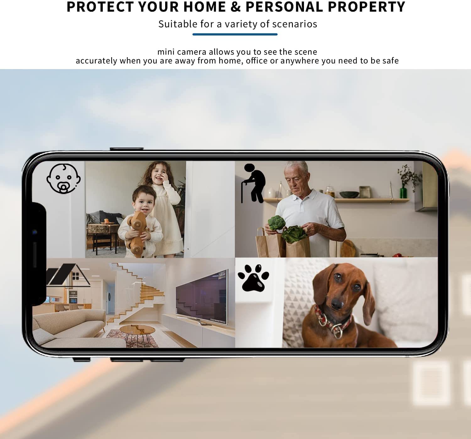 Best Hidden Cameras & Nanny Cams - 1080P HD WiFi Spy Camera with Motion Detection & Night Vision - Wireless Surveillance Camera for Home, Office & Car Security - Mini Hidden Camera for Indoor/Outdoor Monitoring