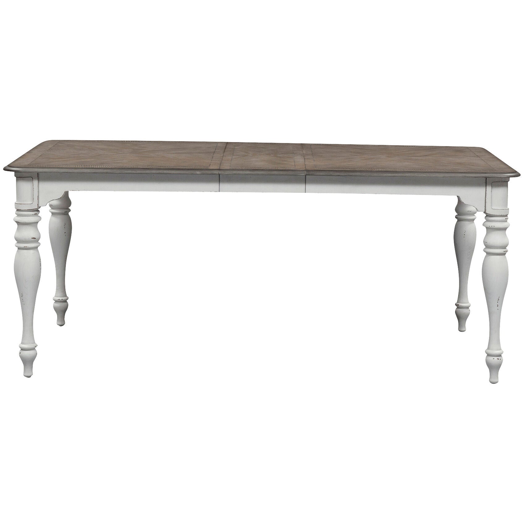Magnolia Manor Dining Table - Solid Wood Farmhouse Dining Table for 6 - Rustic Kitchen Table for Dining Room & Home Decor