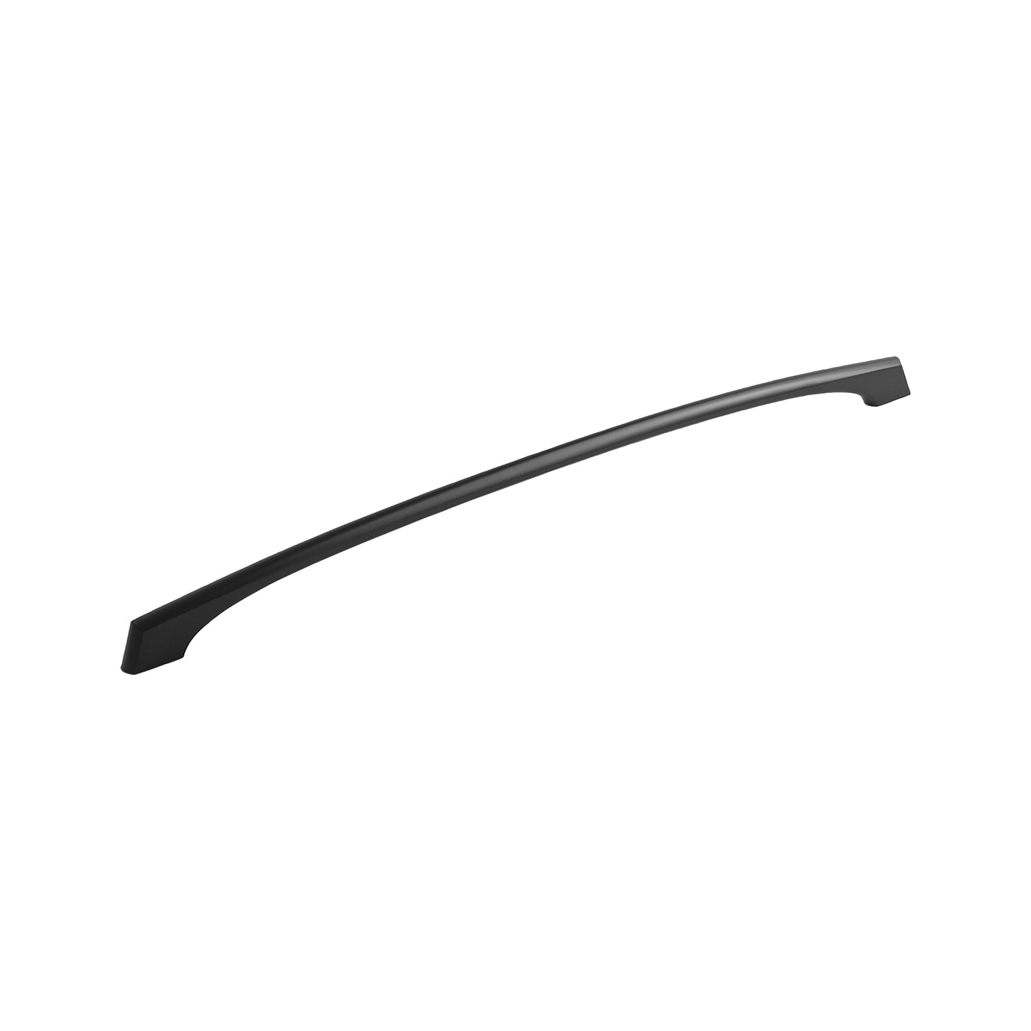 18 Inch Greenwich Pull Matte Black Cabinet Handle - Center to Center Measurement for Kitchen & Bathroom Cabinets, Drawers, and Furniture