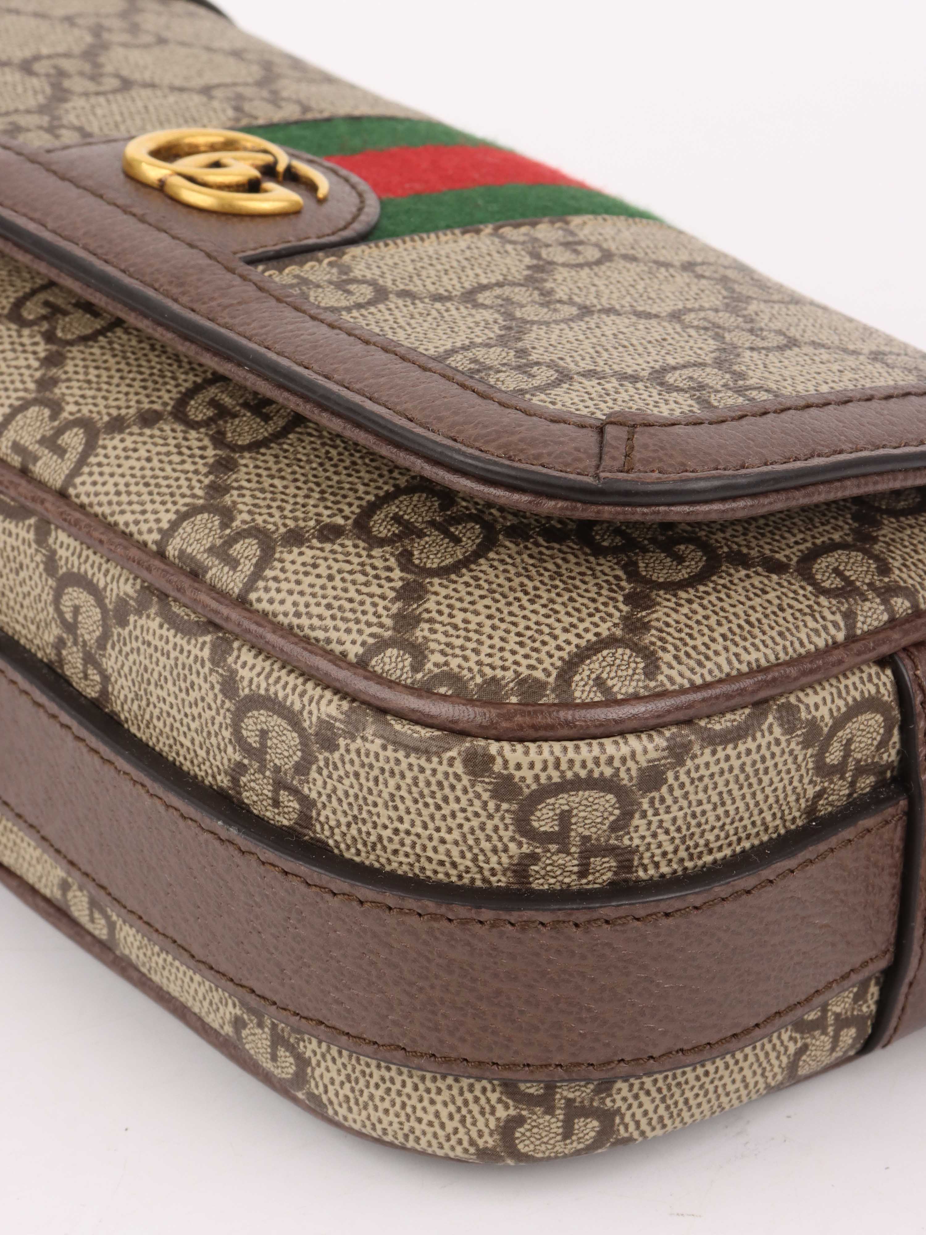 Gucci Ophidia Super Mini Shoulder Bag for Women | GG Canvas & Leather Crossbody Purse | Perfect for Date Night, Travel & Everyday Use