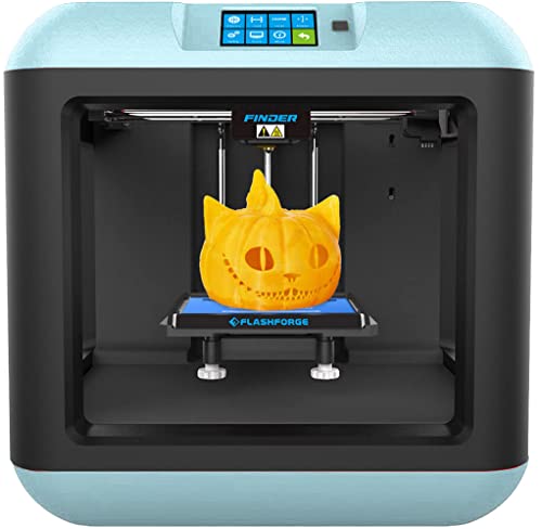 FlashForge Finder 3D Printer with Cloud & Wi-Fi Connectivity - Easy-to-Use USB 3D Printing for Kids, Students & Home DIY Projects (Light Blue) | Perfect for STEM Education, Classroom Learning & Family Crafting
