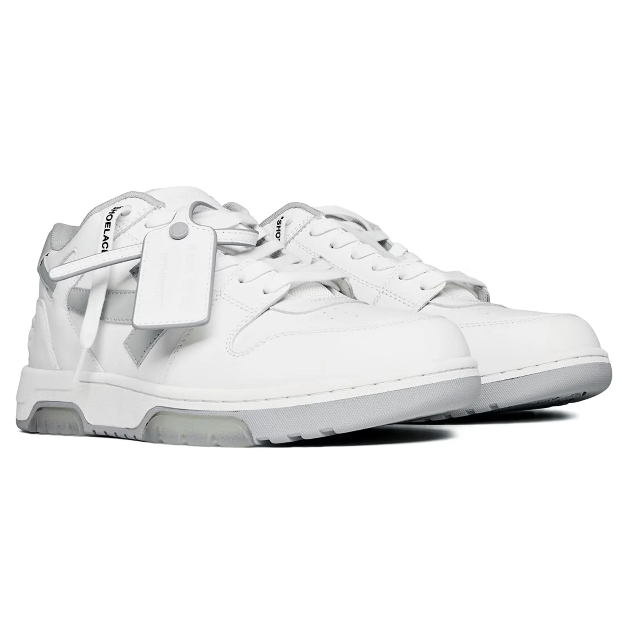 Off White Out Of Office White Grey Sneakers - Men's & Women's Casual Fashion Shoes for Walking, Running & Streetwear Style