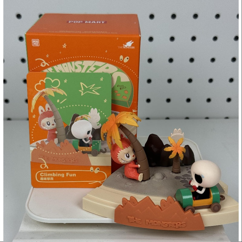 Labubu The Monsters Playing Games Series Climbing Fun Action Figure Toy - Collectible Vinyl Art Toy for Display & Play - Perfect for Home Decor, Office Desk & Gift Giving