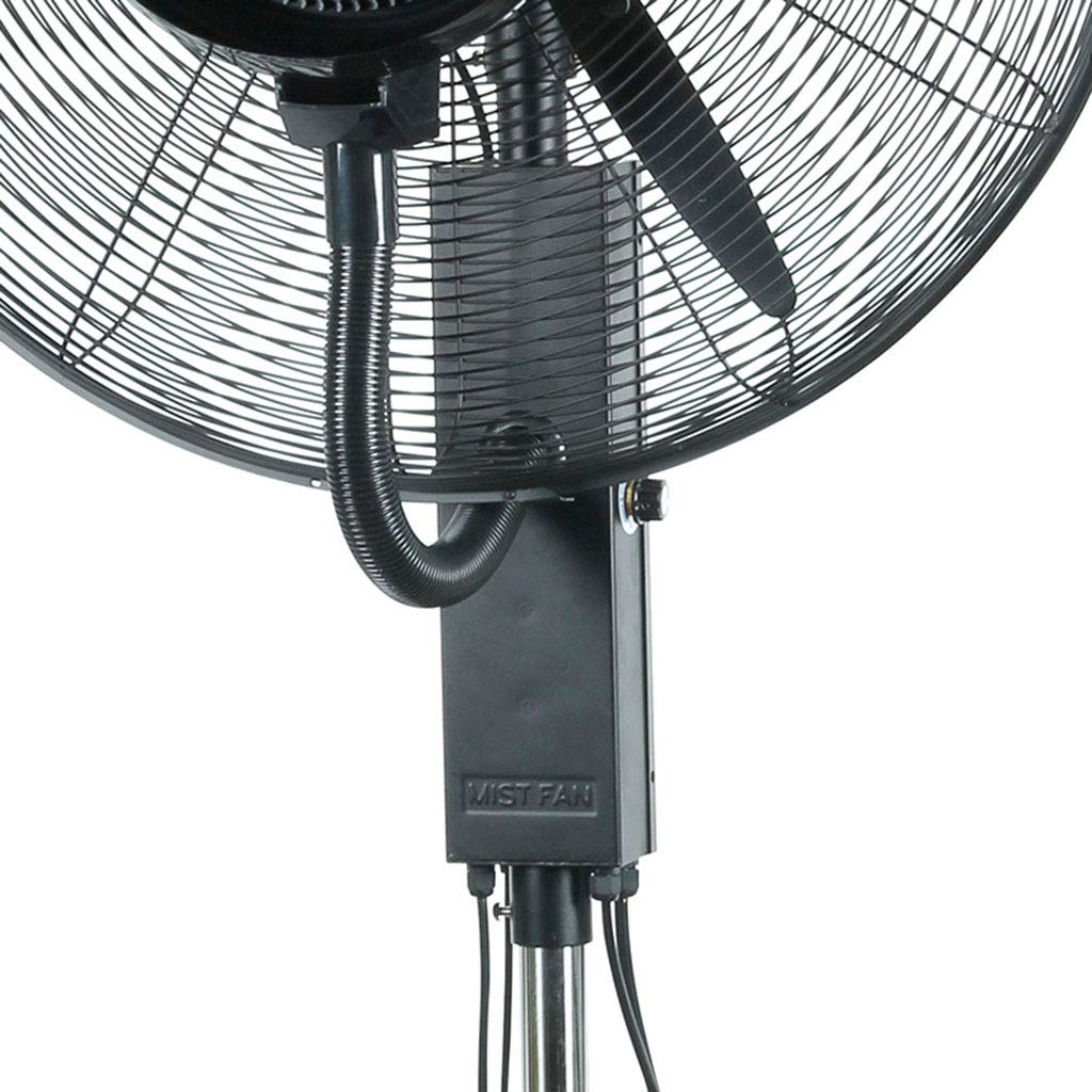 **Powerful Camping Fan with Oscillation - Heavy Duty Quiet Cooling Fan for Bedroom, Commercial, Residential & Greenhouse Use - Floor Standing Pedestal Fan with Humidifying Misting Function**    *(Perfect for Outdoor Camping, Indoor Cooling, Office Spaces, Greenhouses & Hot Summer Days)*