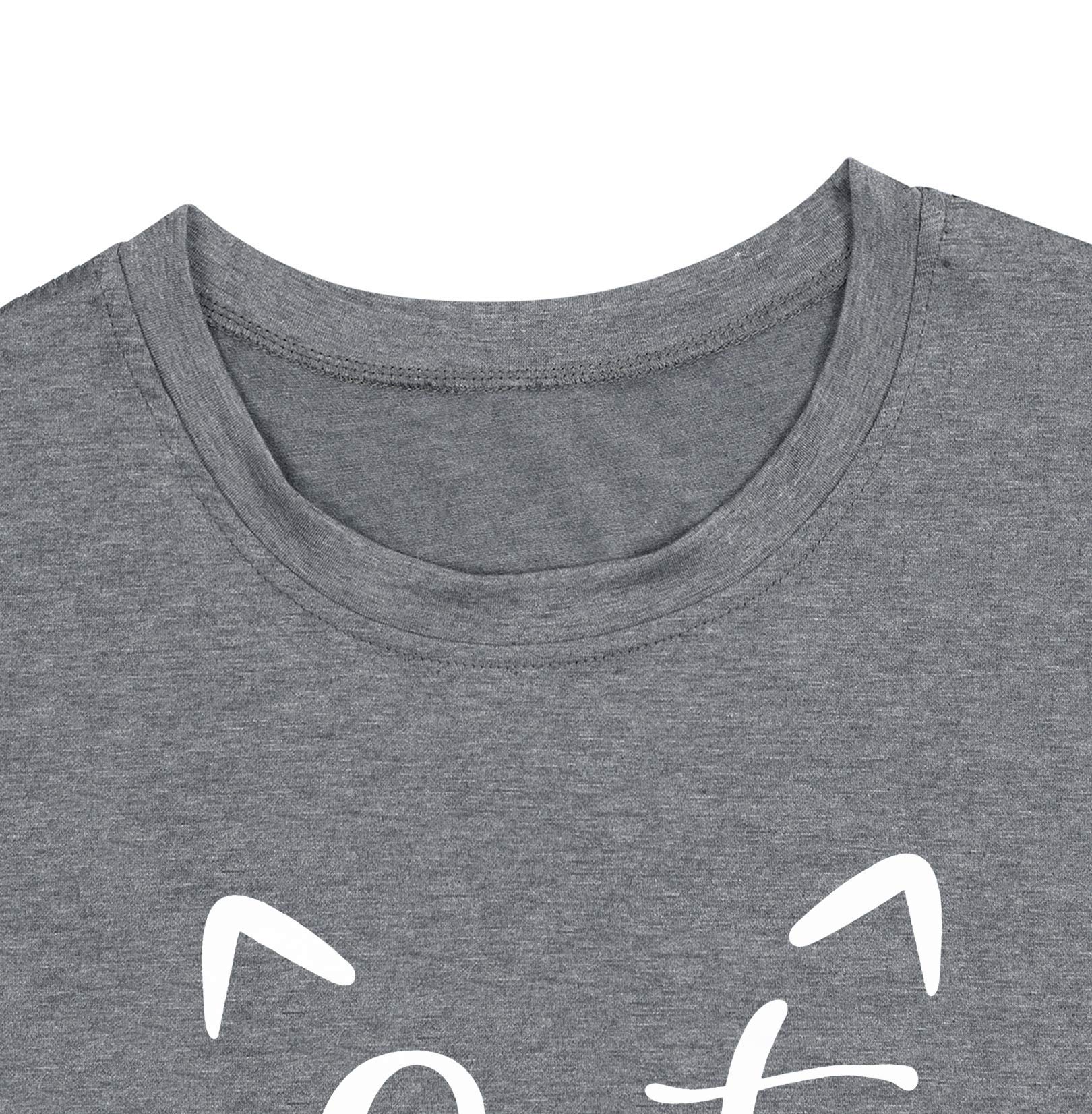 Funny Cat Mom T-Shirt for Women - Cute Cat Mama Graphic Tee - Perfect Pet Lover Gift - Ideal for Cat Owners & Animal Enthusiasts - Great for Casual Wear, Cat Parties & Everyday Outfits