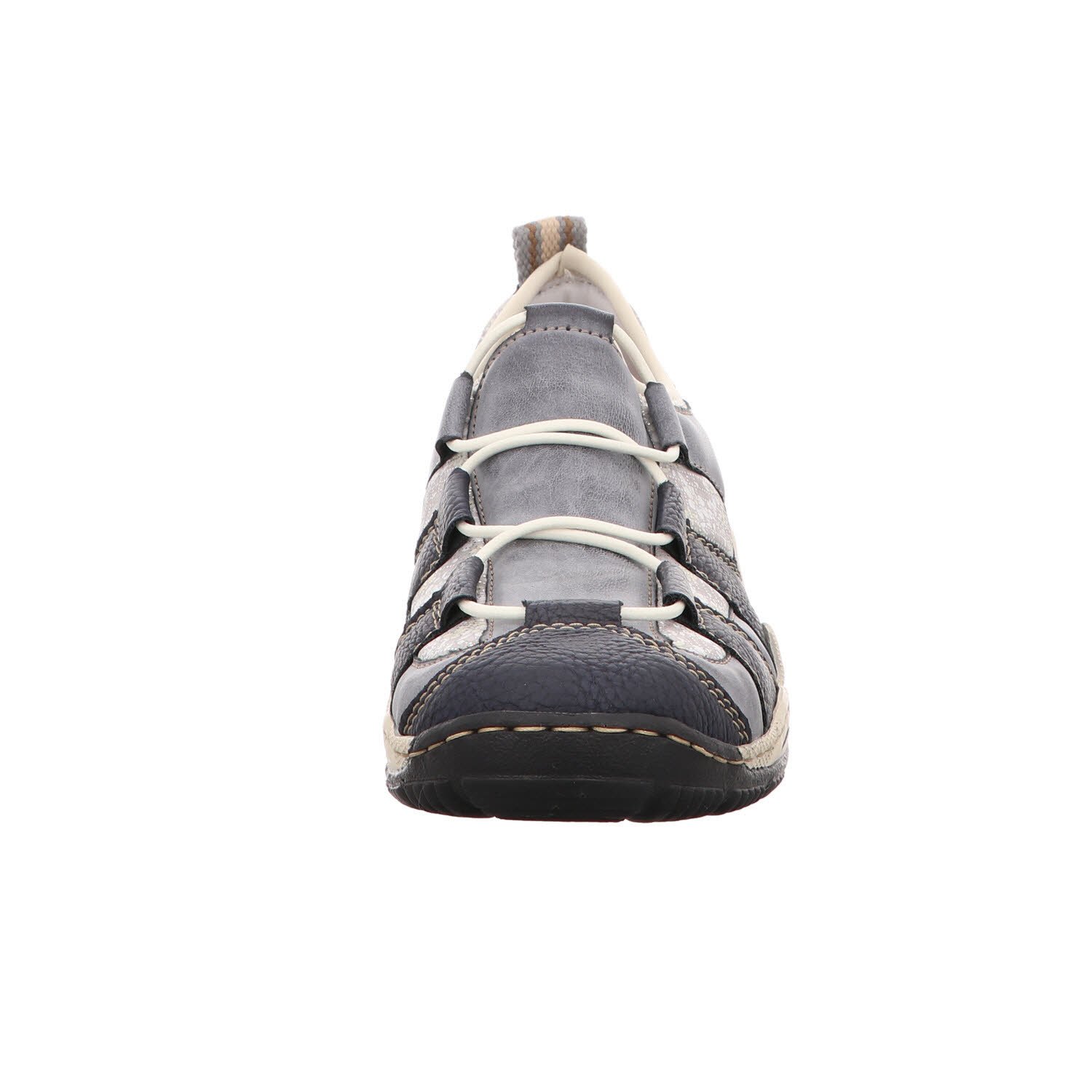 Rieker L0582 Women's Low-Top Sneakers - Navy Blue Casual Walking Shoes for Women | Comfortable Lightweight Breathable Sneakers for Everyday Wear, Work & Travel | UK 8 (EU 42)