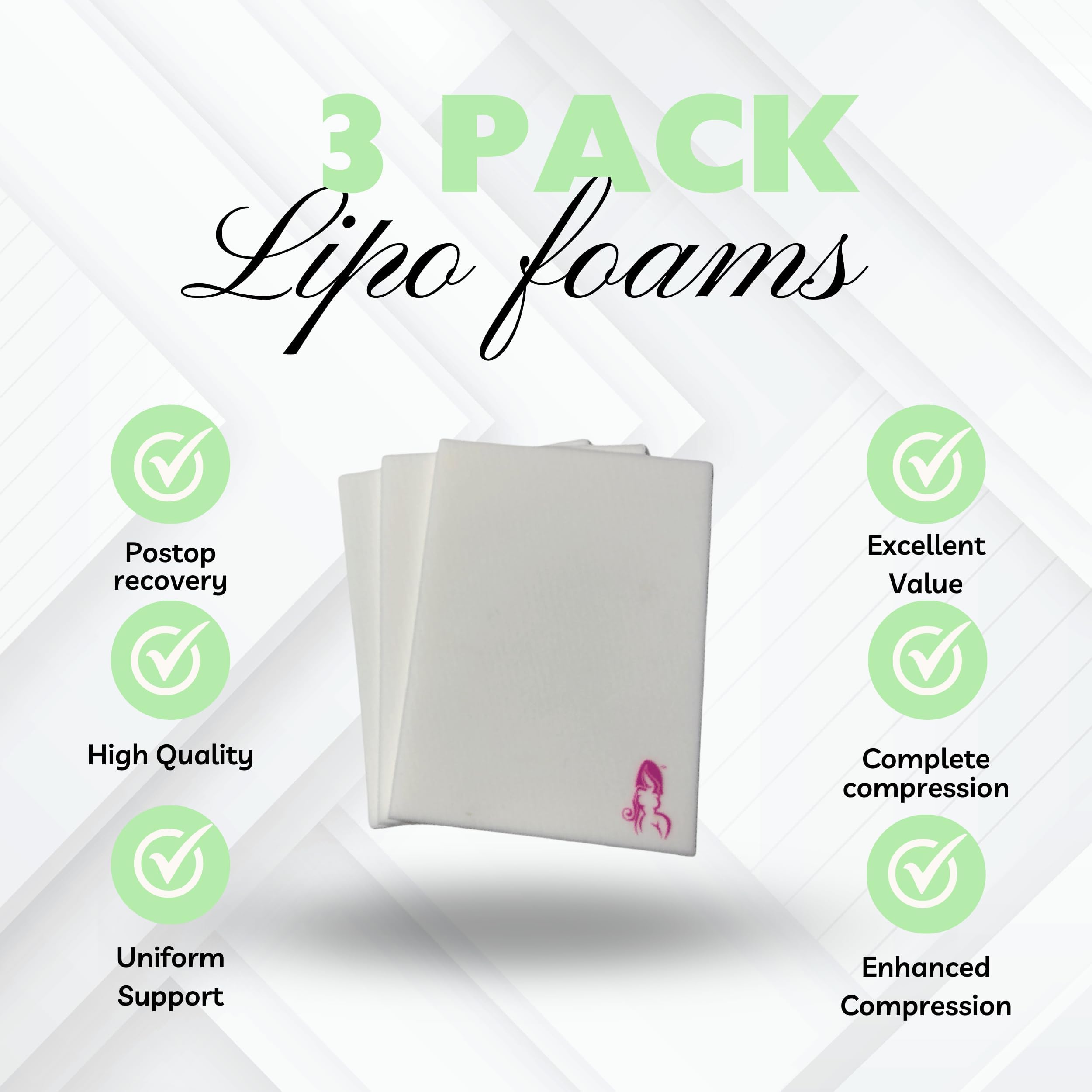Post Surgery BBL Pillow with Lipo Foam Board - Comfortable Butt Cushion for Recovery After Liposuction & BBL Procedures - Perfect for Sitting Comfort at Home, Office, or Travel