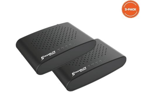 MoCA 2.5 Adapter with Dual Ethernet Ports (2.5Gbps + 1Gbps) - Ethernet Over Coaxial Converter Kit (2-Pack) - Model TL-MC85 - Perfect for Home Theater, Gaming & High-Speed Internet Setup
