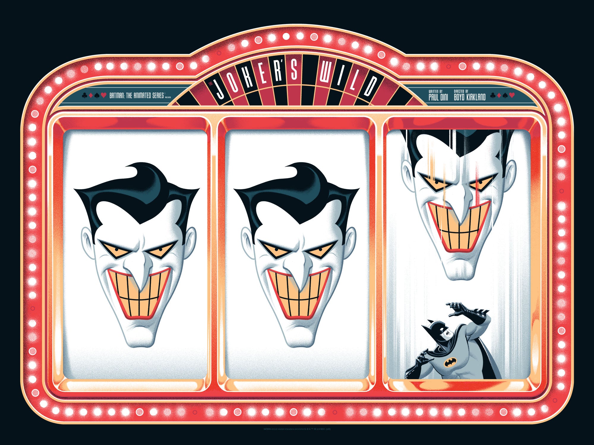 Batman: The Animated Series - Joker's Wild Collectible Poster | DC Comics Wall Art for Home & Office Decor