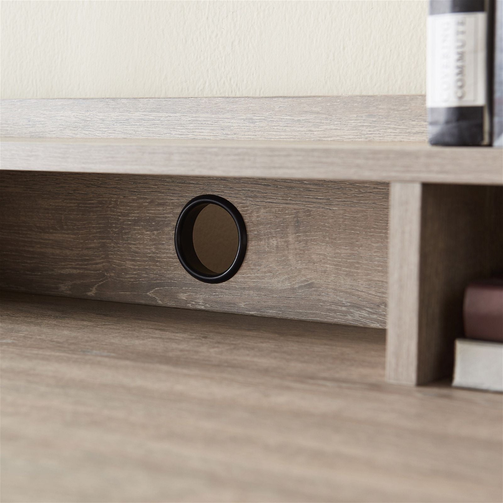 Woodstock Sally Office Desk 1200 - Grey Wash Oak Finish, Modern Home Office Desk for Small Spaces, Perfect for Remote Work & Study