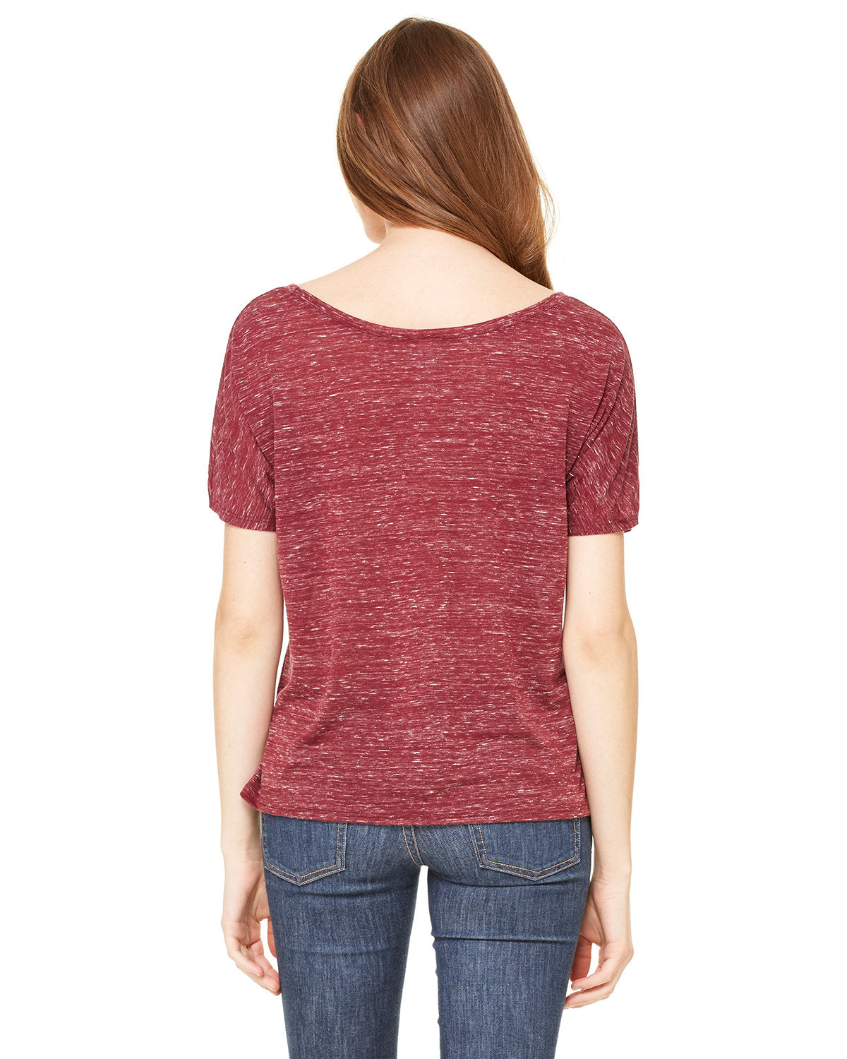 Bella + Canvas 8816 Women's Slouchy Scoop Neck T-Shirt - Soft Comfort Fit Casual Tee for Everyday Wear, Lounge & Street Style