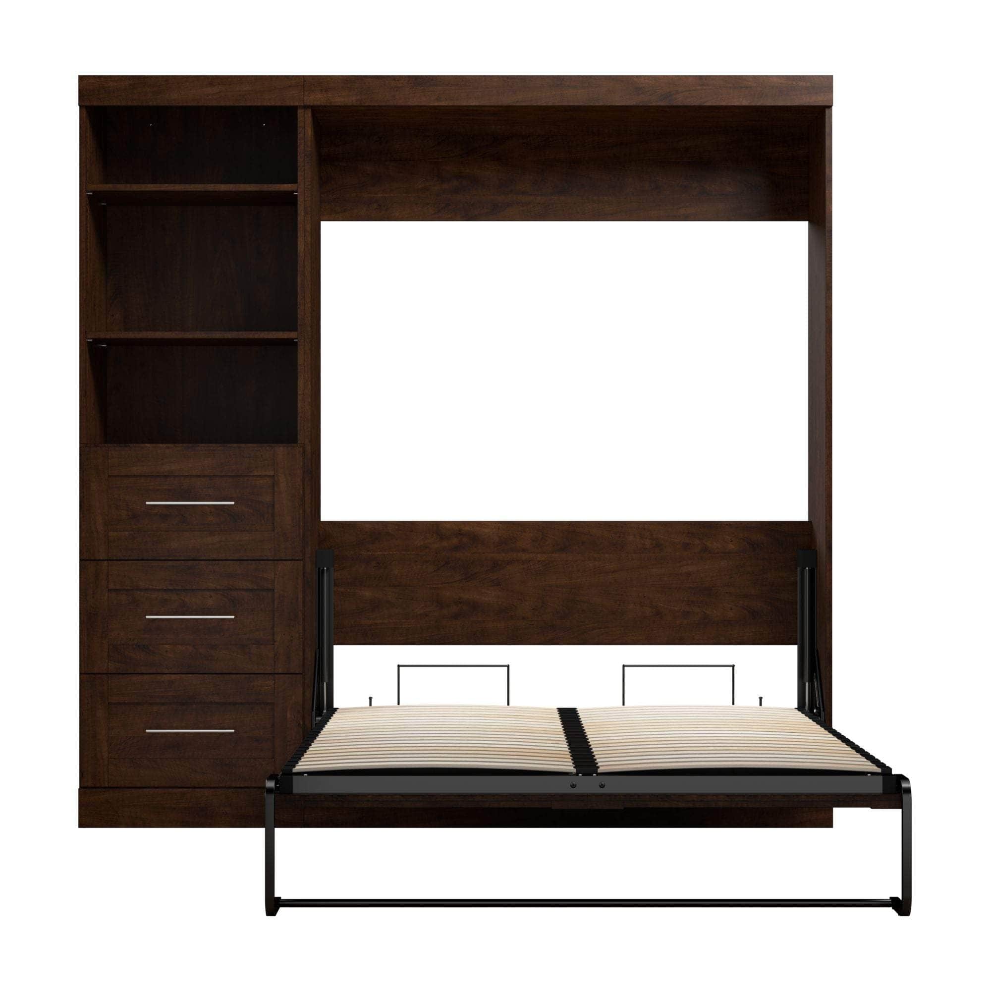 Pur Full Murphy Wall Bed with Storage Drawers - 84