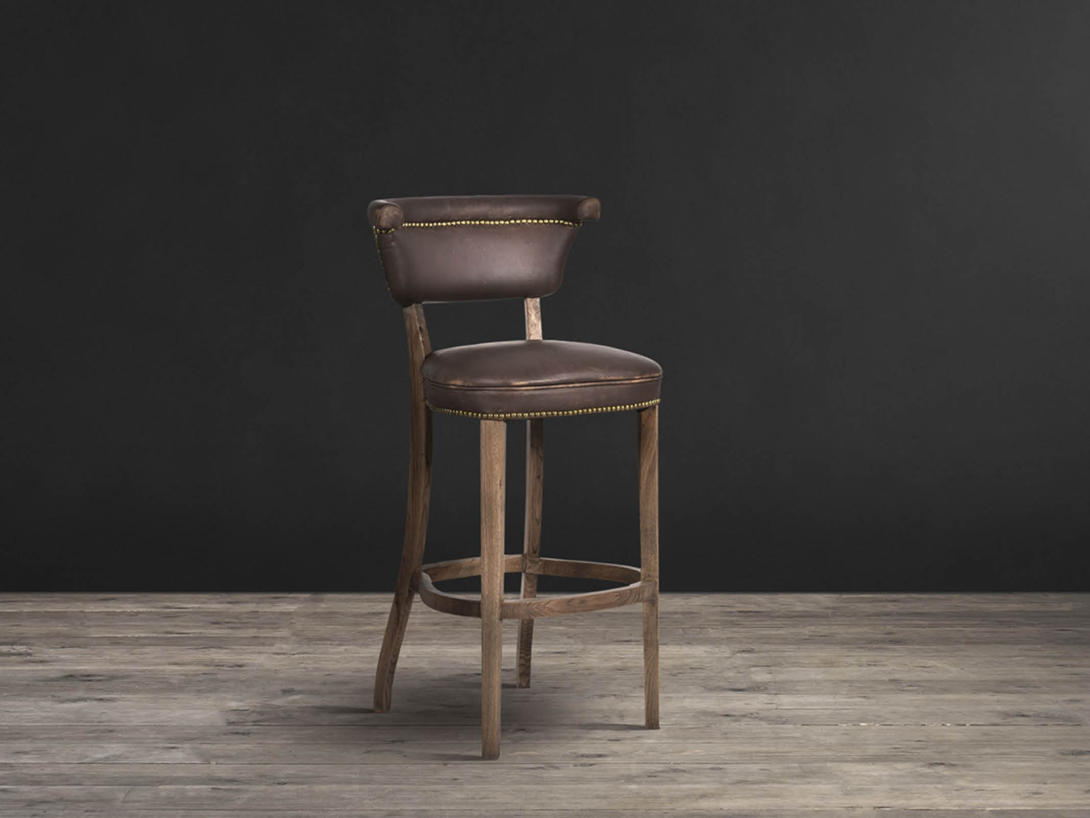 Angeles Stool - Modern Wooden Bar Stool for Kitchen, Dining & Home Decor - Perfect for Breakfast Nook, Counter Height & Pub Tables