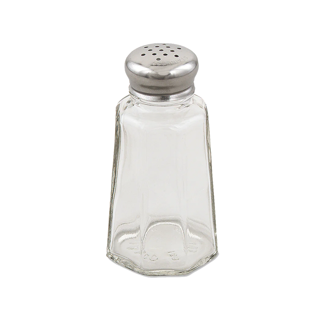 Premium Browne 1 Oz Salt and Pepper Shaker Set - Durable Stainless Steel Kitchen Spice Dispenser for Home, Restaurant & Travel Use - Perfect for Cooking, Dining & Outdoor Picnics