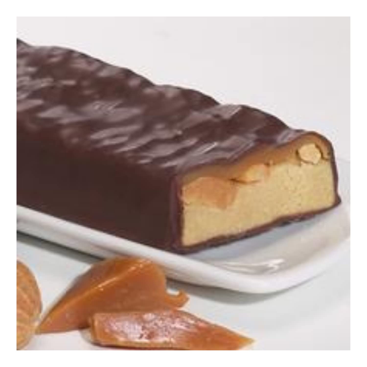 PROTIFIT - Low Calorie Caramel Nut Protein Bar 2 Pack | 15g High Protein, Low Carb & Sugar | Ideal Protein Compatible | 7 Servings Per Box | Perfect for Post-Workout Recovery & Healthy Snacking