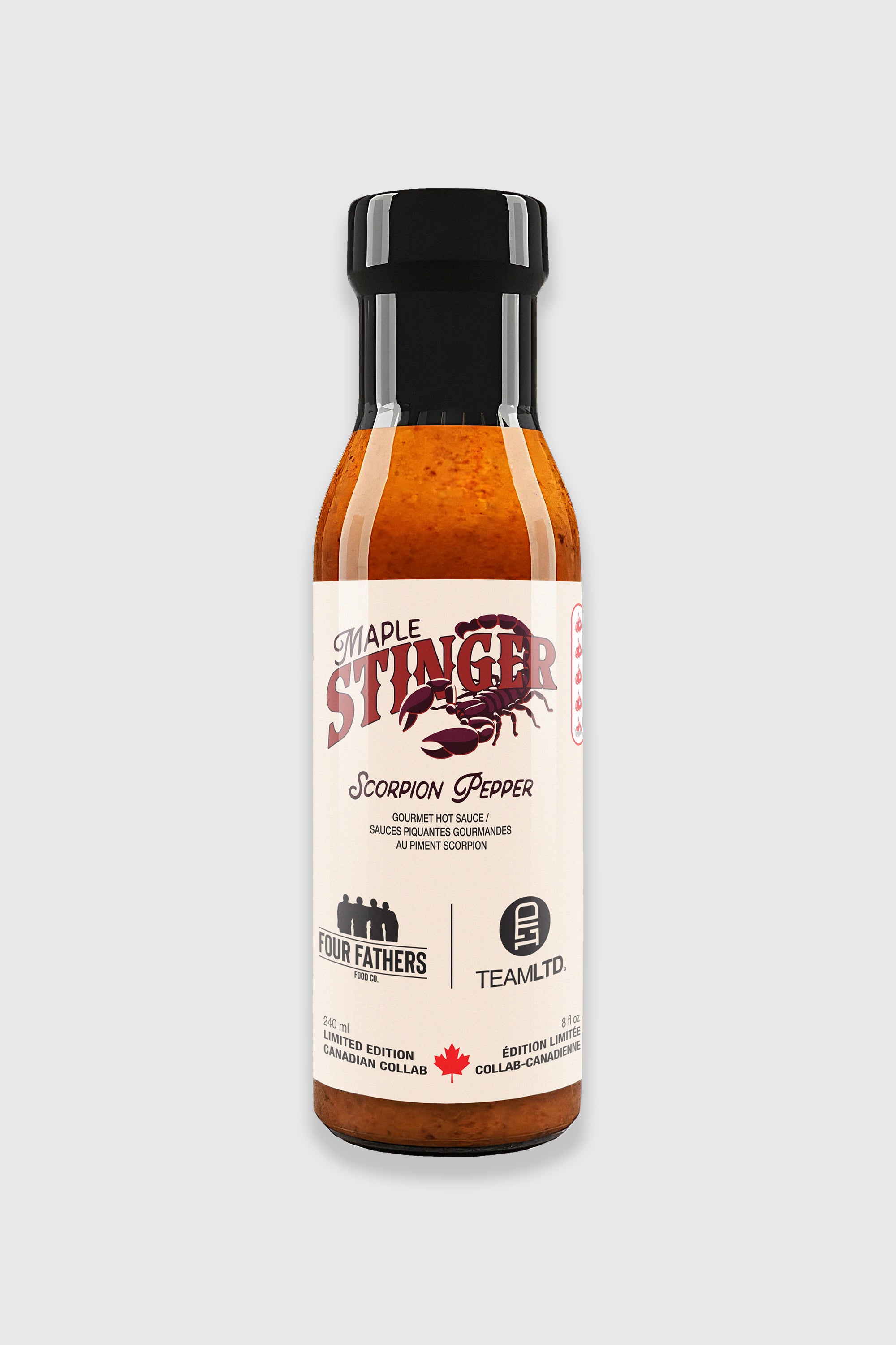 Maple Stinger Hot Sauce - Spicy & Sweet Maple Infused Hot Sauce for Wings, Tacos & Burgers - Perfect for BBQ, Grilling & Cooking