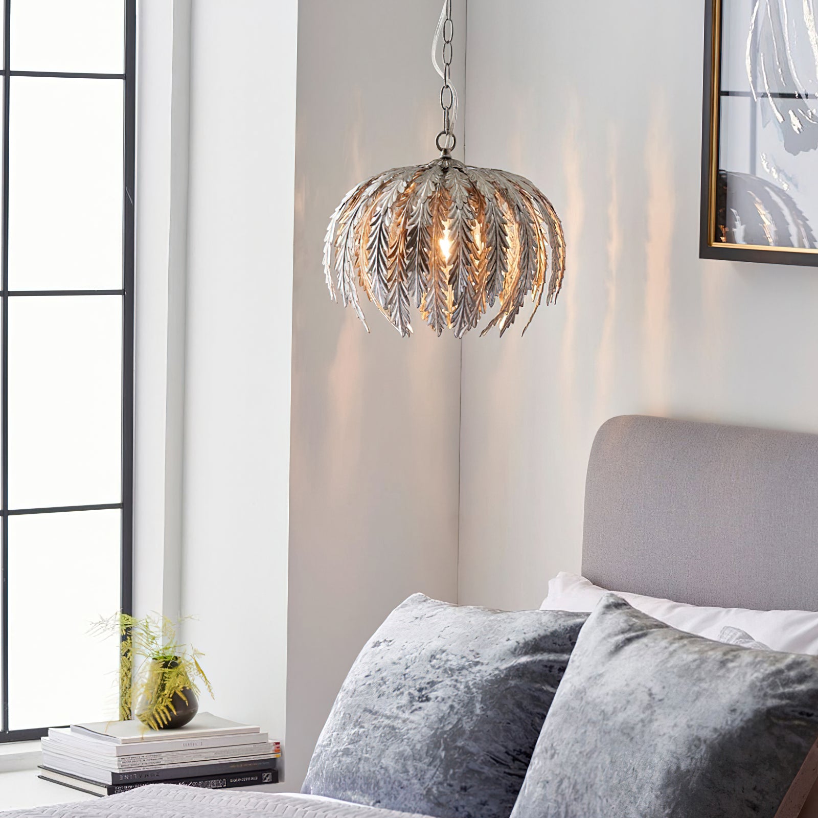 Delphine Pendant Lamp - Modern Glass Ceiling Light Fixture for Dining Room, Kitchen Island & Bedroom Decor | Elegant Hanging Chandelier Lighting for Home & Office